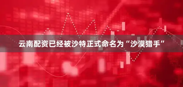 云南配资已经被沙特正式命名为“沙漠猎手”